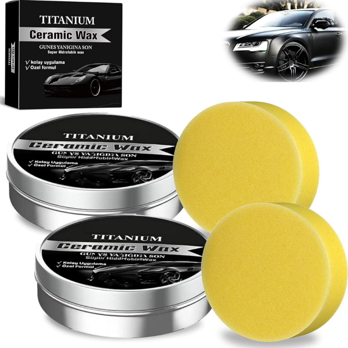 Car Wax Ceramic Coating - Set Krim Pemoles Lapisan Keramik Titanium